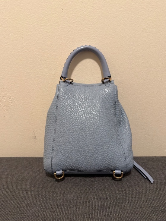 Michael Kors Powder Blue Leather Convertible Backpack Crossbody Bag Gold Detail main image 10